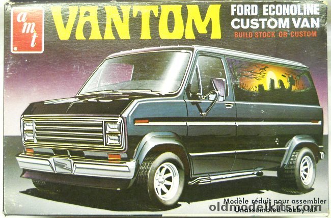 AMT 1/25 Ford Econolline Van Stock or Vantom Custom, T418 plastic model kit
